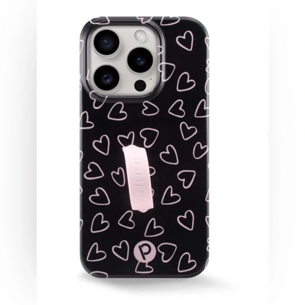 Loopy iPhone Case Midnight Hearts - 💕 EUC Fits iPhone 14 Pro Max Righty